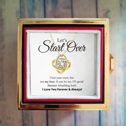 Let's Start Over - Rotating Rose Jewelry Box Set