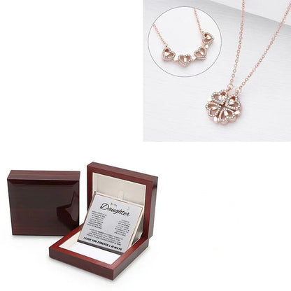 To My Daughter - 4-Leaf Clover Hearts