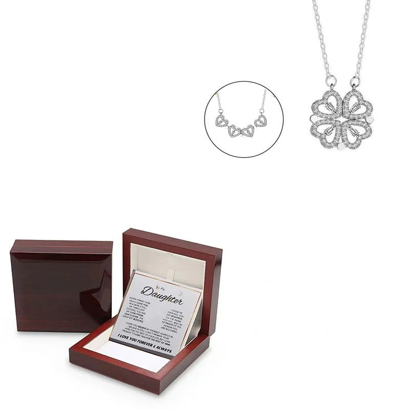 To My Daughter - 4-Leaf Clover Hearts