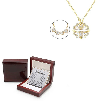 To My Daughter - 4-Leaf Clover Hearts